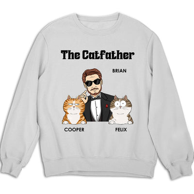 The Cool Catfather - Personalized Custom Sweatshirt