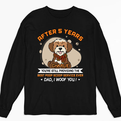 Best Poop Scoop Service - Personalized Custom Long Sleeve T-shirt