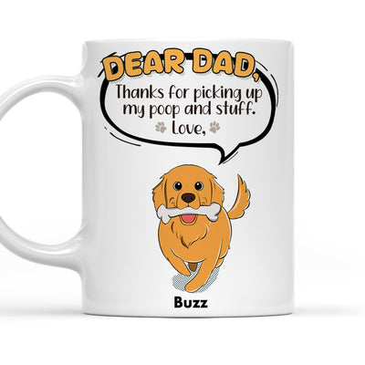 Dog Thanks For Picking Up - Personalized Custom Coffee Mug