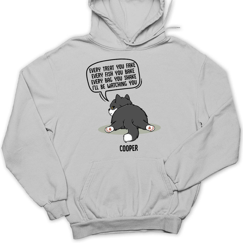 Watching You Cat Butt - Personalized Custom Hoodie