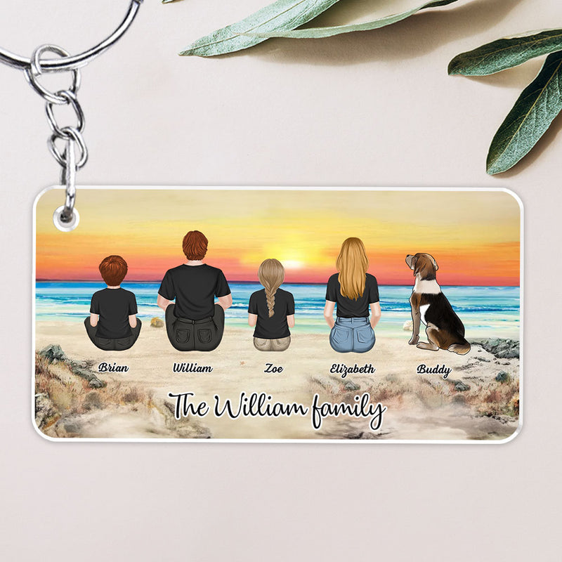 Whole Family Together - Personalized Custom Acrylic Keychain