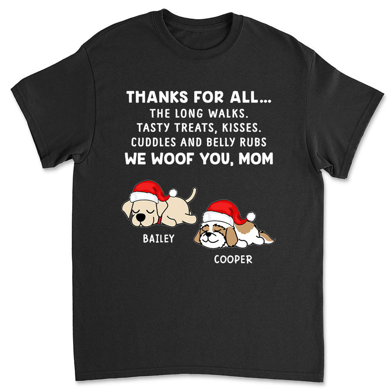 Dog Thanks All - Personalized Custom Unisex T-shirt