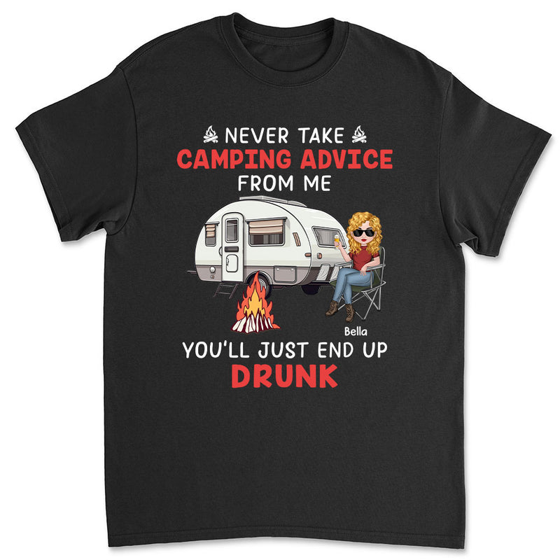 Camping Advice - Personalized Custom Unisex T-shirt