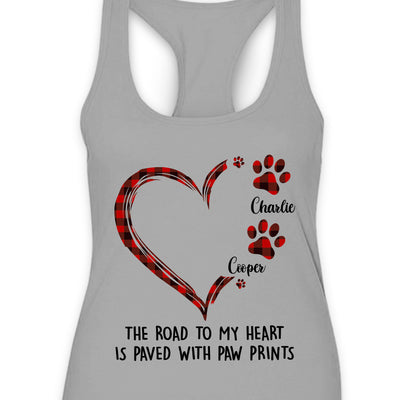 Road To Heart Pattern - Personalized Custom Women's Tank