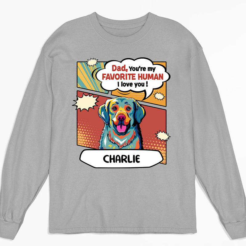 Pop Art My Favorite - Personalized Custom Long Sleeve T-shirt