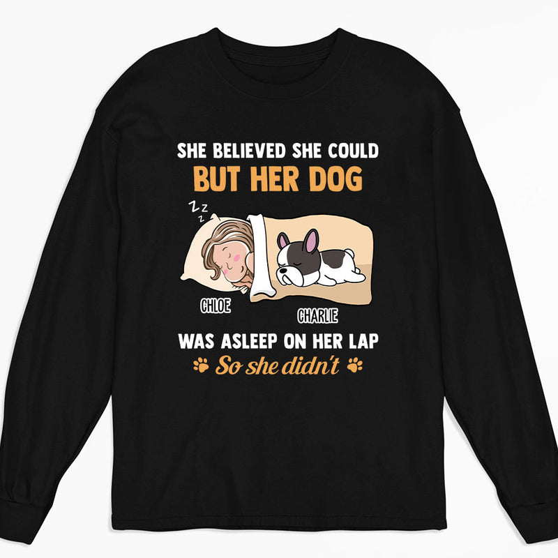 She Believed She Could - Personalized Custom Long Sleeve T-shirt