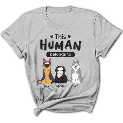 Belongs To Pets - Personalized Custom Women's T-shirt