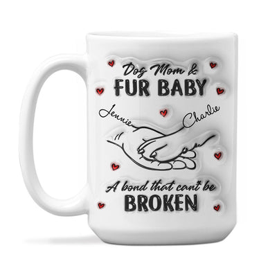 Dog Mom Fur Baby - Personalized Custom Coffee Mug