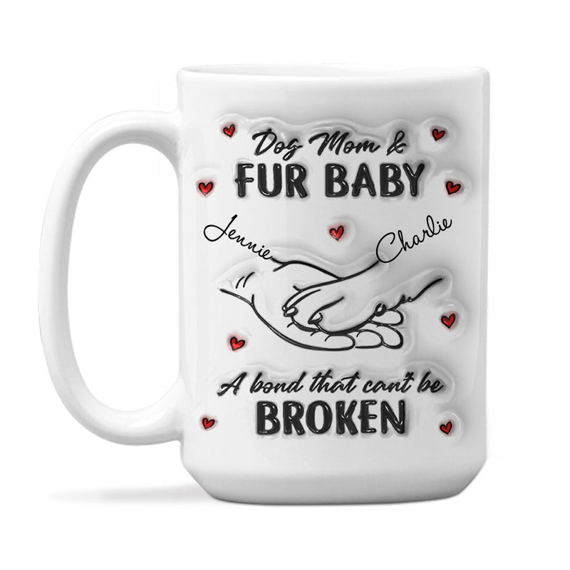 Dog Mom Fur Baby - Personalized Custom Coffee Mug