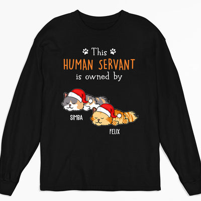 Servant Owned By - Personalized Custom Long Sleeve T-shirt