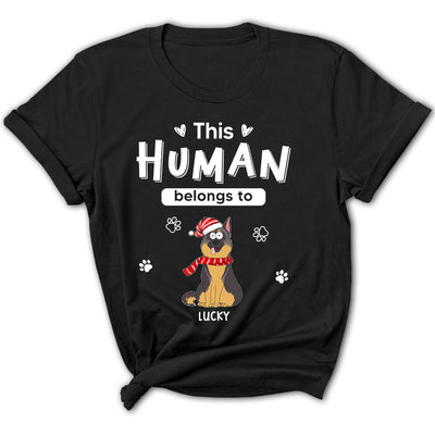 Belongs To Pets Christmas - Personalized Custom Women's T-shirt