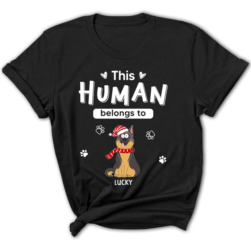 Belongs To Pets Christmas - Personalized Custom Women&