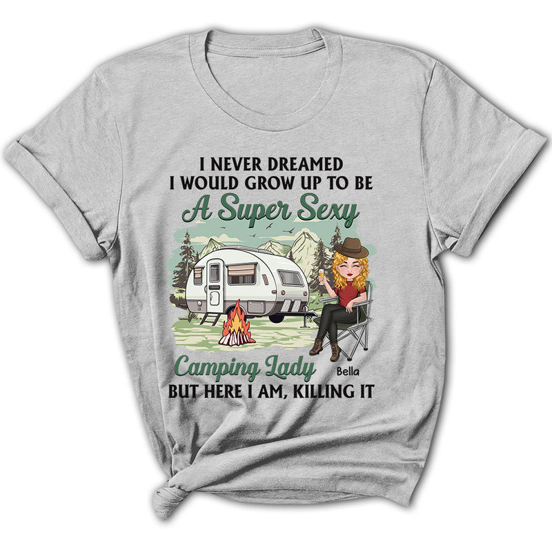 Camping Lady - Personalized Custom Women&