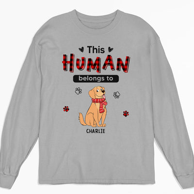 Funny Belongs To - Personalized Custom Long Sleeve T-shirt