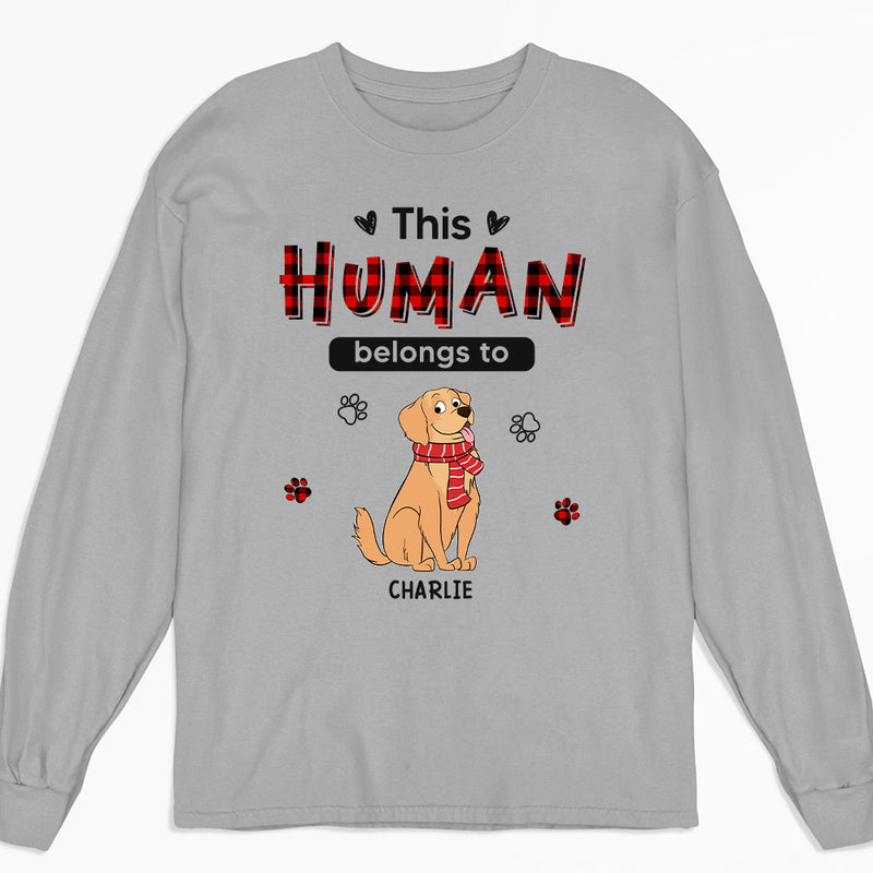 Funny Belongs To - Personalized Custom Long Sleeve T-shirt