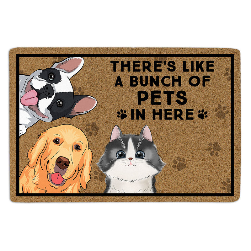 A Bunch Of Pets - Personalized Custom Doormat