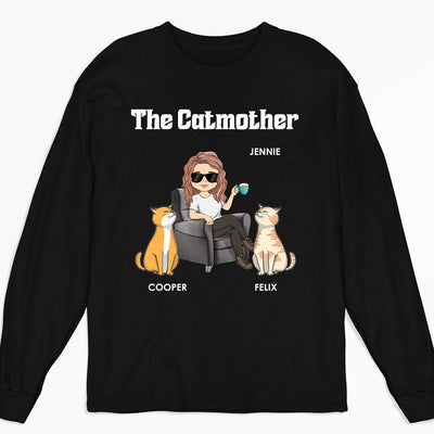 Mother Of Cats - Personalized Custom Long Sleeve T-shirt