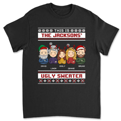 Family Ugly Sweater - Personalized Custom Unisex T-shirt