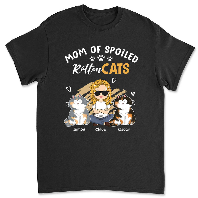 Spoiled Cats Funny - Personalized Custom Unisex T-shirt