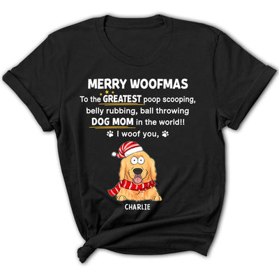 Greatest Woofmas - Personalized Custom Women's T-shirt