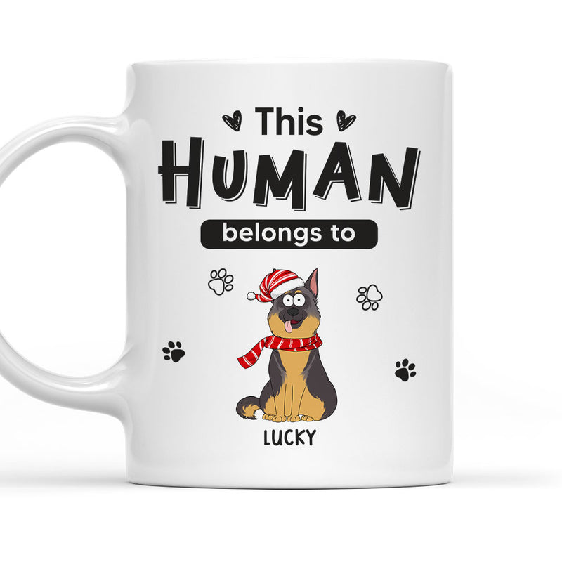 Belongs To Pets Christmas - Personalized Custom Coffee Mug