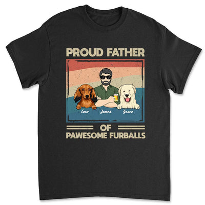 Proud To Be A Dog Dad - Personalized Custom Unisex T-shirt