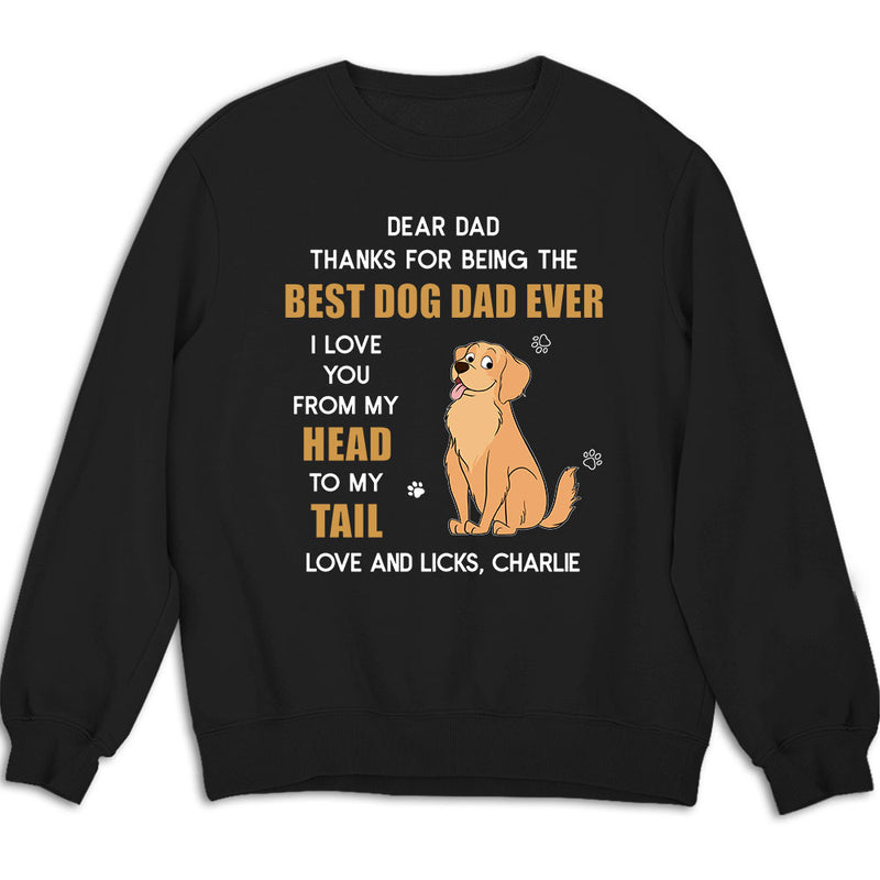 I Love You From My Head To My Tail - Personalized Custom Sweatshirt