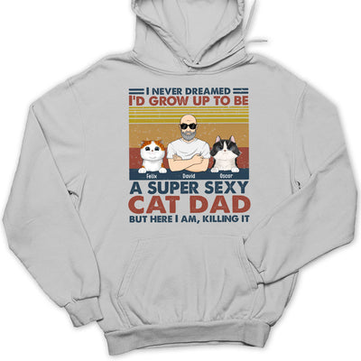 Sexy Cat Dad Mom - Personalized Custom Hoodie