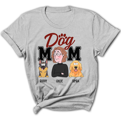 Mom Dad Cartoon - Personalized Custom Women's T-shirt