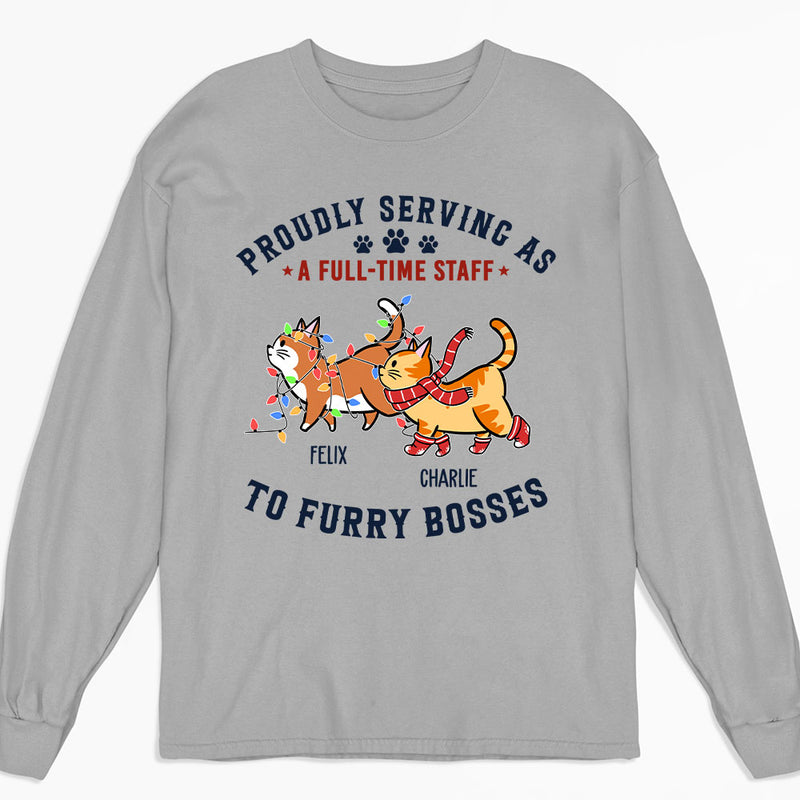 My Furry Boss - Personalized Custom Long Sleeve T-shirt