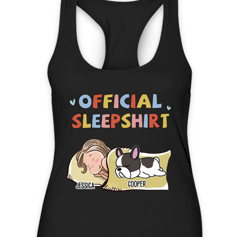 Sleeping Pet Sleepshirt Version 2 - Personalized Custom Women&