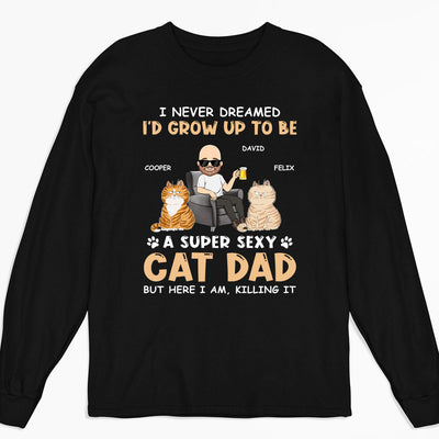 Sexy Dad Mom - Personalized Custom Long Sleeve T-shirt