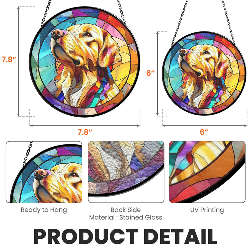 Colorful Pet Face - Personalized Custom Window Hanging Suncatcher