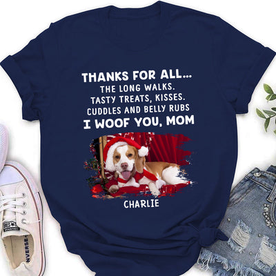 Dog Thanks All - Personalized Custom Women's T-shirt