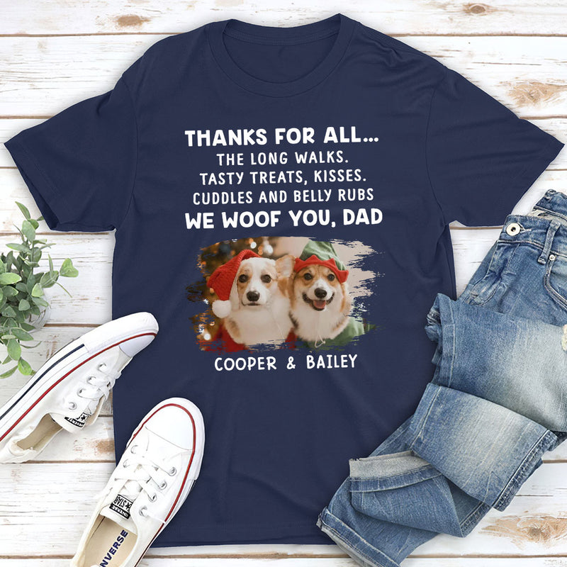 Dog Thanks All - Personalized Custom Premium T-shirt