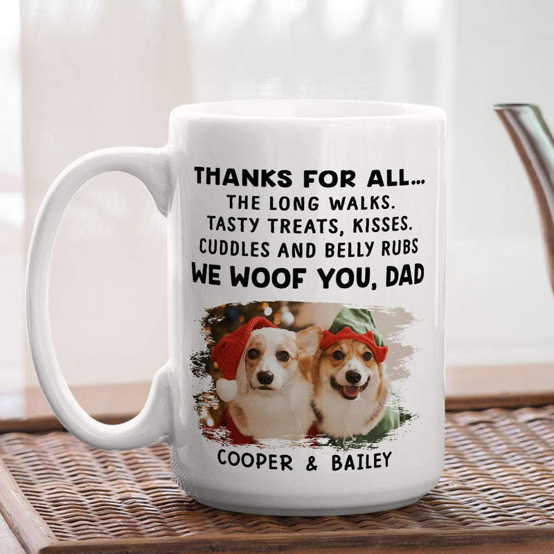 Dog Thanks All - Personalized Custom Coffee Mug