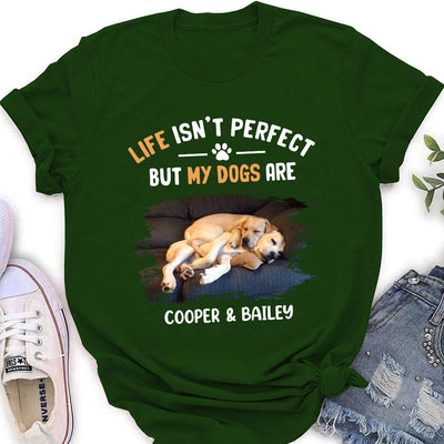 My Dog Is Perfect - Personalized Custom Women's T-shirt