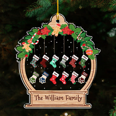 Funny Stockings 2 - Personalized Custom Acrylic Ornament