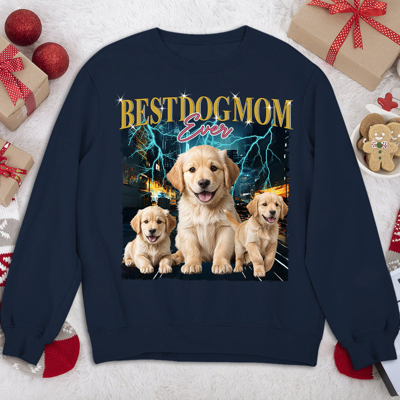 Gradient Best Dog Dad - Personalized Custom Sweatshirt