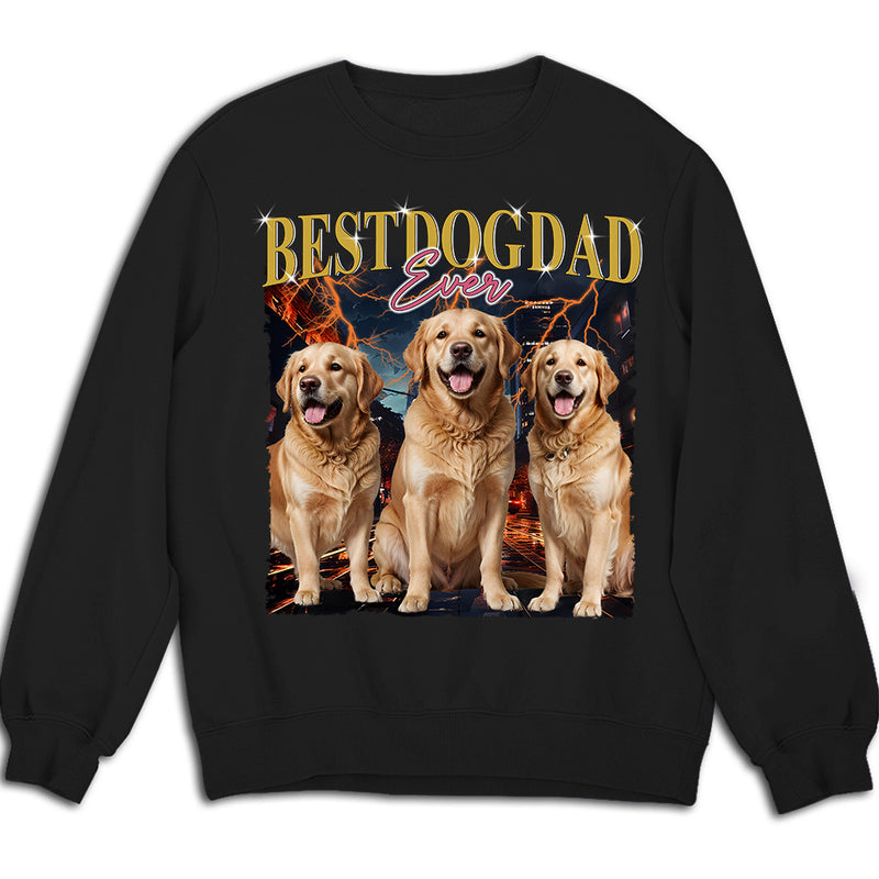 Gradient Best Dog Dad - Personalized Custom Sweatshirt