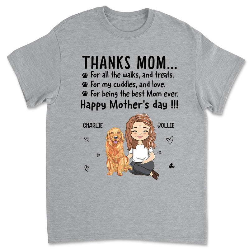 Thanks Mom - Personalized Custom Premium T-shirt