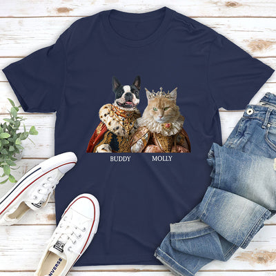 Custom Royal Pet Portrait - Personalized Custom Unisex T-shirt