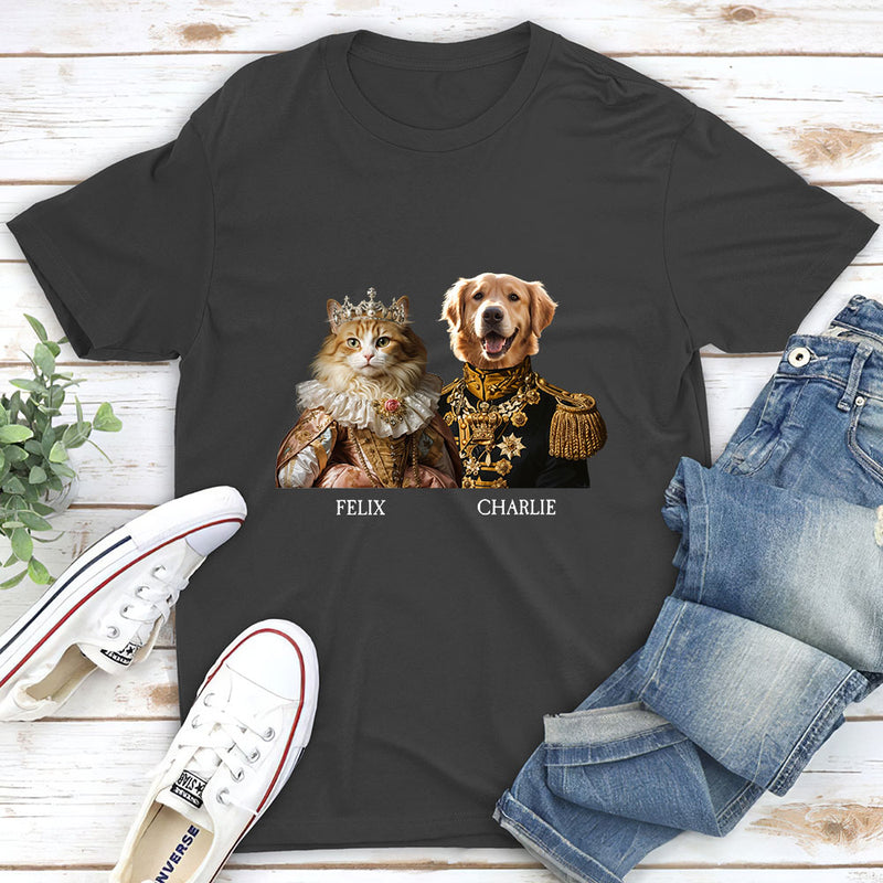 Custom Royal Pet Portrait - Personalized Custom Unisex T-shirt