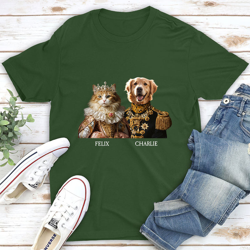 Custom Royal Pet Portrait - Personalized Custom Unisex T-shirt