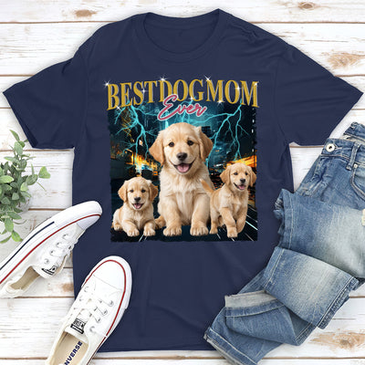 Gradient Best Dog Dad - Personalized Custom Unisex T-shirt