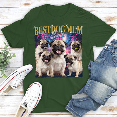 Gradient Best Dog Dad - Personalized Custom Unisex T-shirt