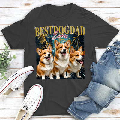 Gradient Best Dog Dad - Personalized Custom Unisex T-shirt