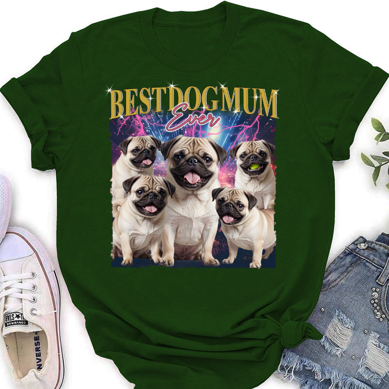 Gradient Best Dog Dad - Personalized Custom Women&