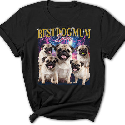 Gradient Best Dog Dad - Personalized Custom Women's T-shirt