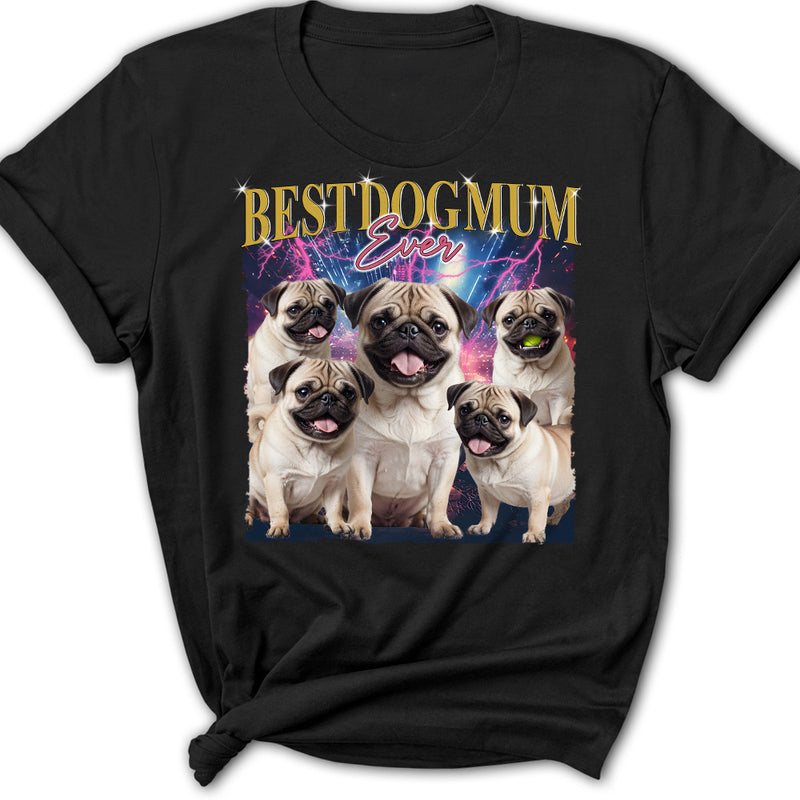 Gradient Best Dog Dad - Personalized Custom Women&